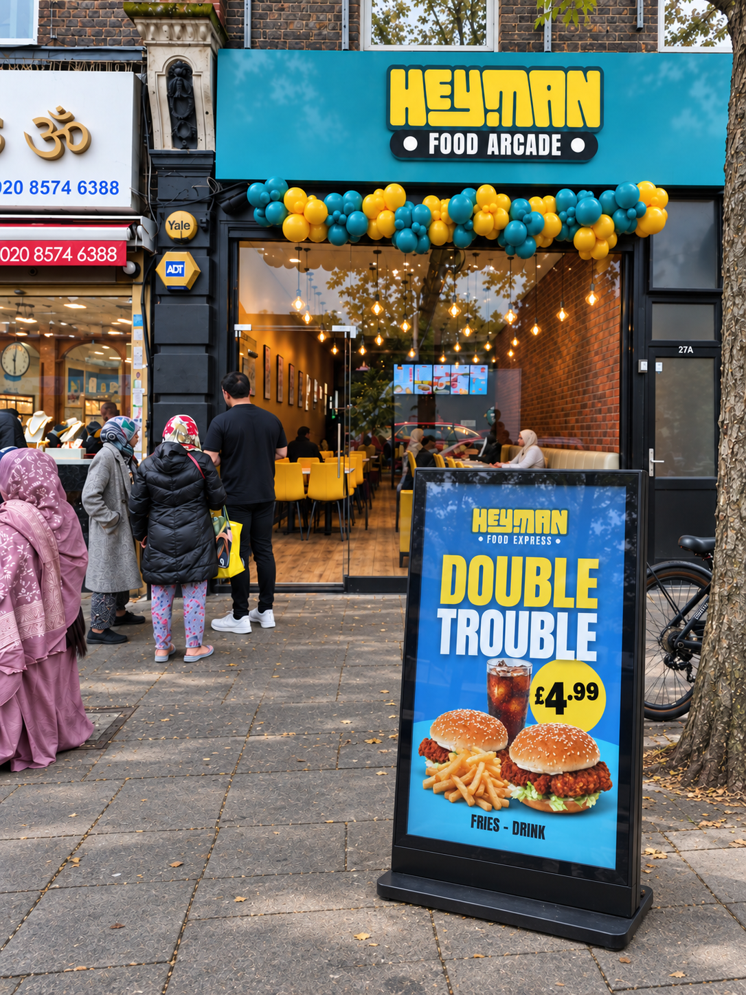 Heyman Food Arcade Double Trouble display