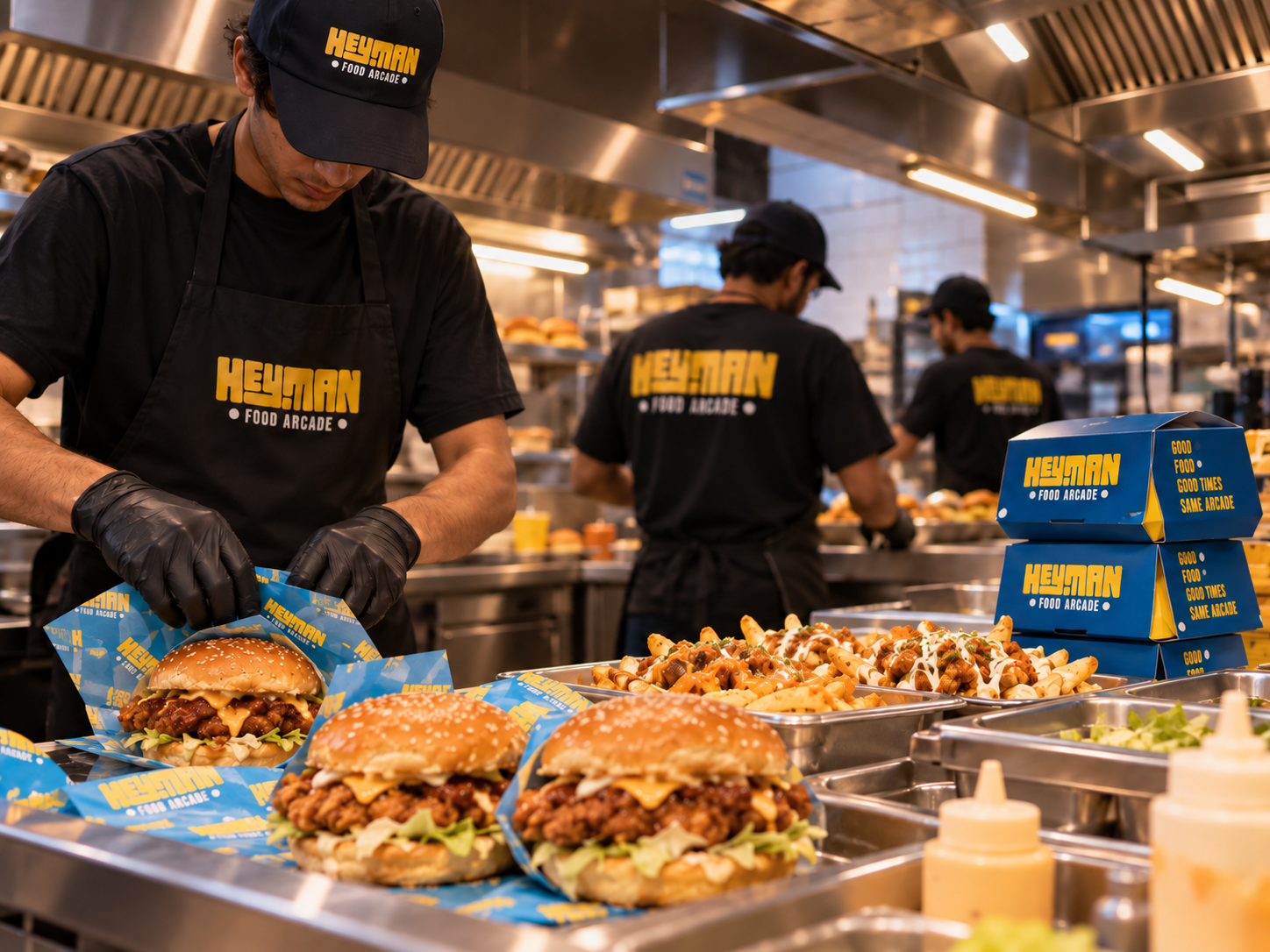 Heyman Food Arcade kitchen rush